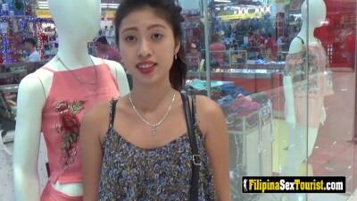 Hairy teen Filipina Yassi in amateur POV travel video of horny caucasian - sunporno.com