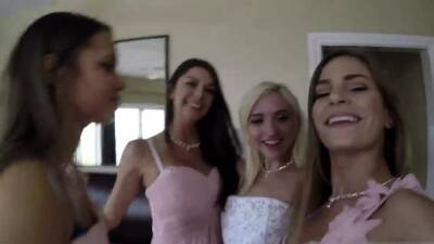 Petite teen college amateur and blonde tied Bridesmaids - drtuber.com