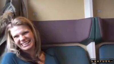 Cock craving amateur matures got banged in the train - sunporno.com