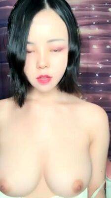 Horny amateur masked Asian teen toying on webcam show - drtuber.com