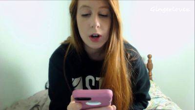 Petite amateur redheaded teen pisses and sucks cock - drtuber.com