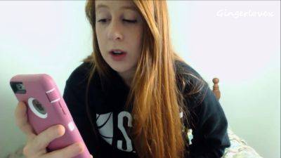 Petite amateur redheaded teen pisses and sucks cock - drtuber.com