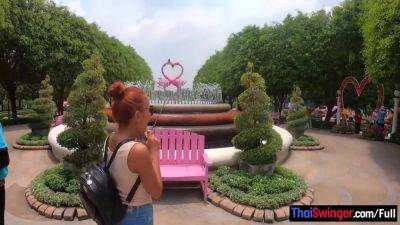 Big ass Thai amateur girlfriend fun day out with horny sex once back home - hotmovs.com - Thailand