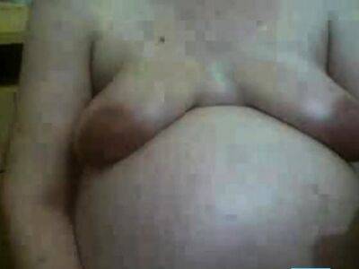 ugly preggo pig in webcam - drtuber.com