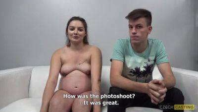 Brunette Tereza & Czech Lukas in Couple Scene - veryfreeporn.com - Czech Republic