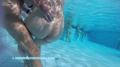 Hot Older Couple Arouses Each Other Underwater - hclips.com