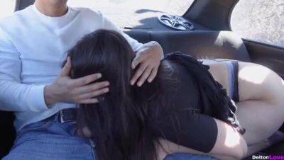 I drive my neighbor, she's a horny teen, we end up fucking in the car - Public, amateur sex - xxxfiles.com