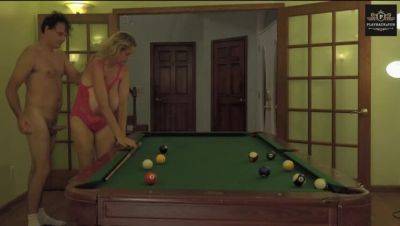 Wife Experiences Multiple Orgasms on Pool Table: Amateur Video - porntry.com