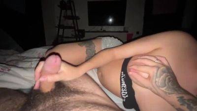 Russian Amateur with Large Natural Boobs Fucks a Petite Hairy Cock and Gets a Creampie - xxxfiles.com - Russia