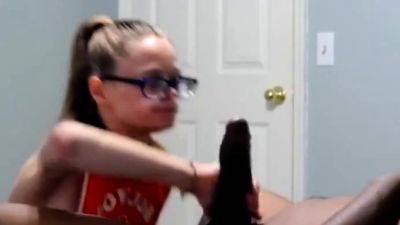 18yo Amateur Sucks Off Black Cock - drtuber.com