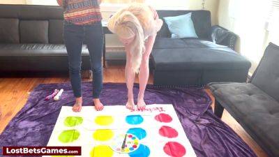 Cute Couple Engage In Sex Toy Fucking Each Other After A Sexy Strip Twister Game - hotmovs.com